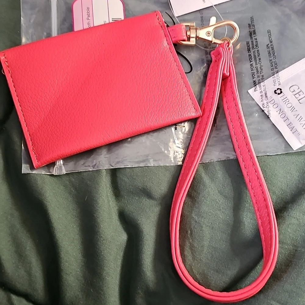 Thirty One Envelope Card Pouch Coastal Red - Picture 3 of 4